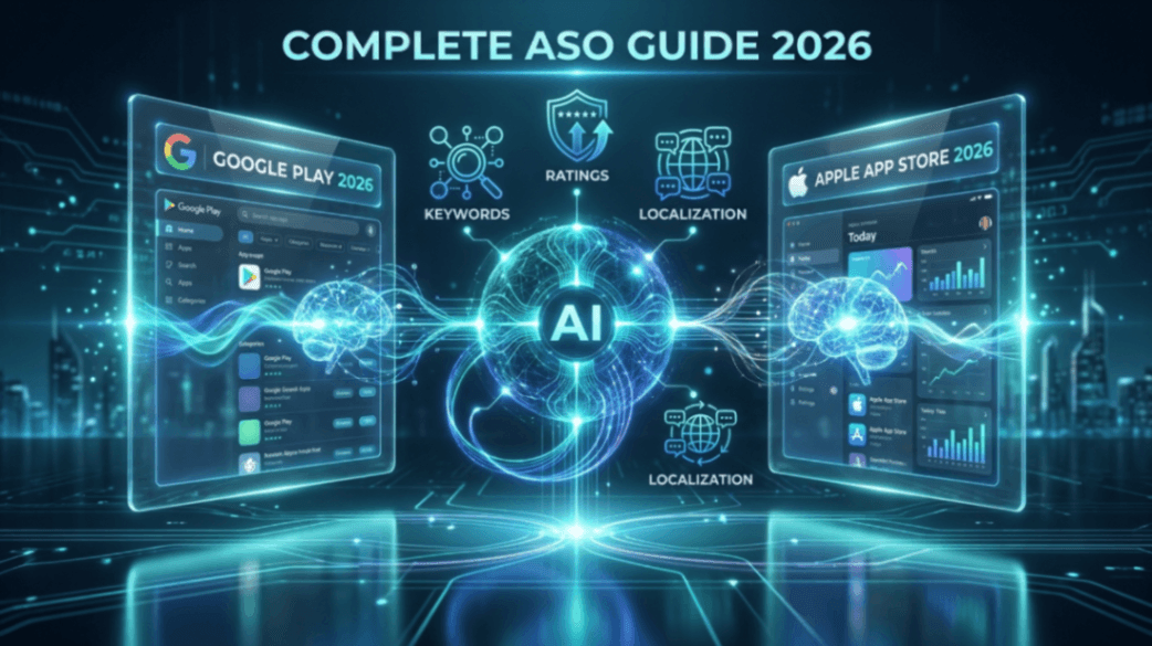 The Complete ASO Guide for 2026: How to Rank Higher on Google Play & Apple App Store (and Get Recommended by AI)